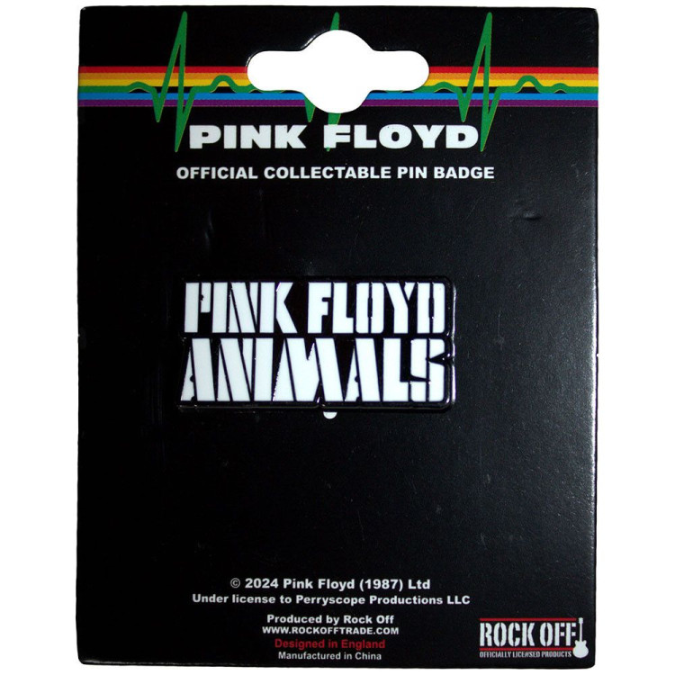  Pink Floyd Pin Badge: Animals Mono