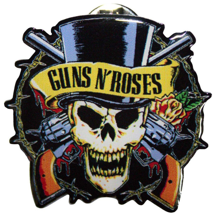 Guns N' Roses Pin Badge: Top Hat