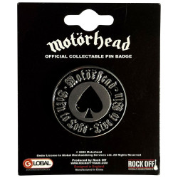 Motorhead Pin Badge: Born To Lose