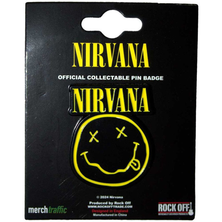 Nirvana – Happy Face Pin Badge