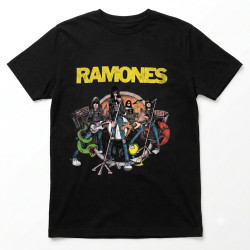 Ramones-Cartoon Band T-shirt Ramones-Cartoon Band T-shirt