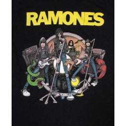 Ramones-Cartoon Band T-shirt Ramones-Cartoon Band T-shirt