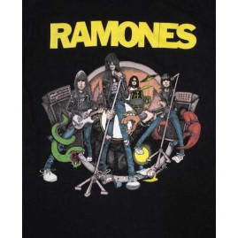 Ramones-Cartoon Band T-shirt Ramones-Cartoon Band T-shirt