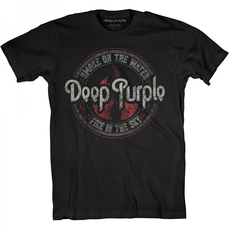 Deep Purple-Smoke Circle T-shirt