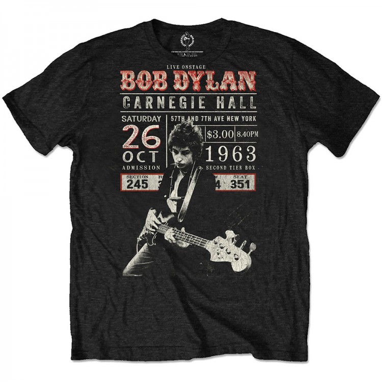 Bob Dylan- Carnegie Hall 63 T-shirt