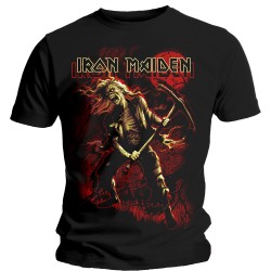 Iron Maiden-Benjamin Breeg Red Graphic T-shirt