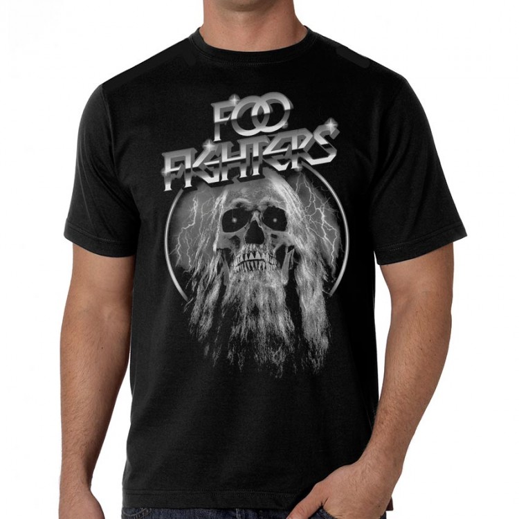 The Foo Fighters-Bearded Skull T-shirt